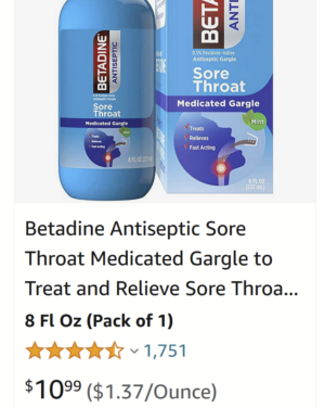 Covid going around AGAIN — Povidone-Iodine works, but price gouging is rampant