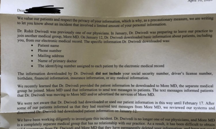 Defendant More MD used patient data STOLEN by Dr. Dwivedi to drum up business!