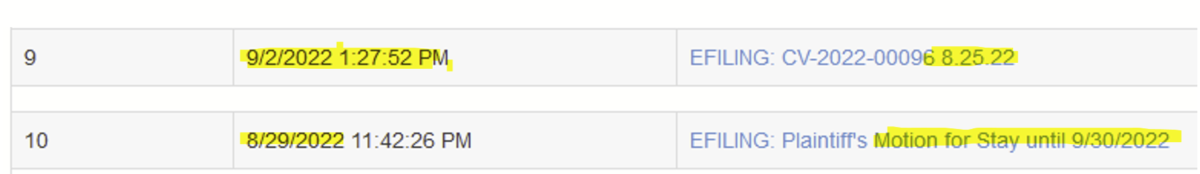 9/12/22 Kingman superior court docket with order filed late