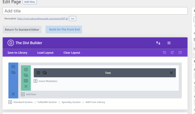 9/4/22 Divi Extra Classic Builder
